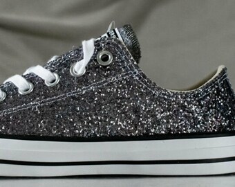 sparkle black converse