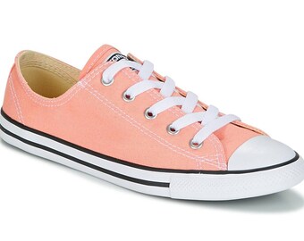 cream rose gold converse