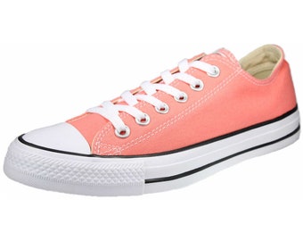 peach colored converse