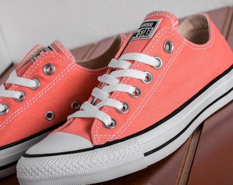 coral pink converse