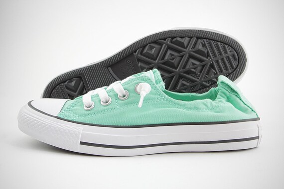 green slip on converse