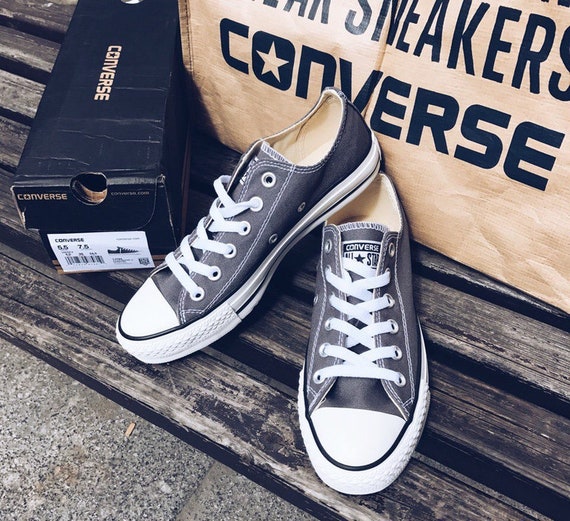 mens grey converse low tops