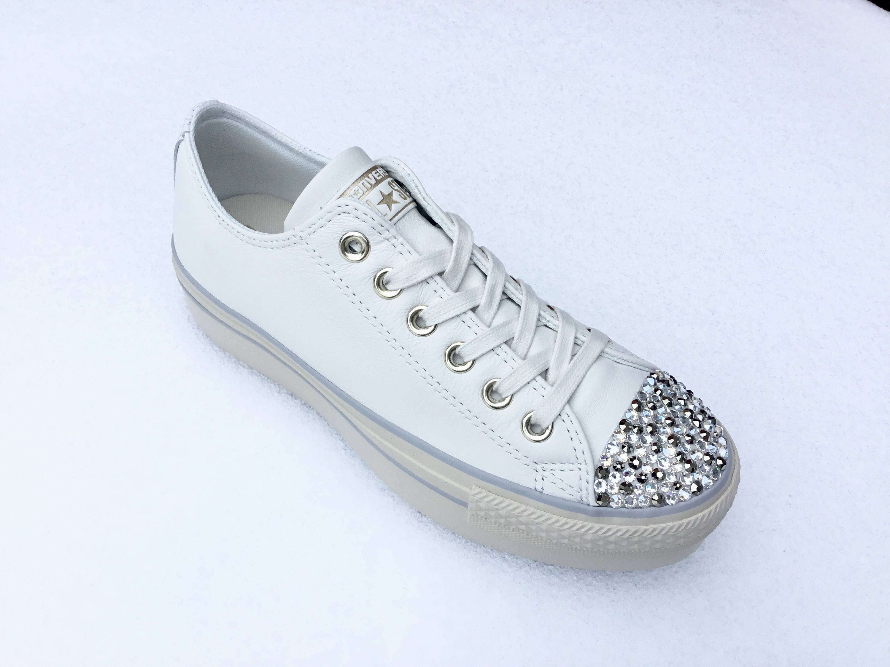 converse platform cream color