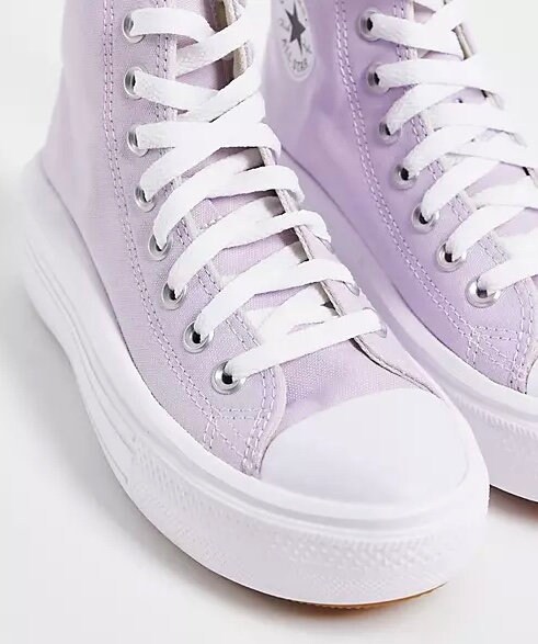 lavender platform converse
