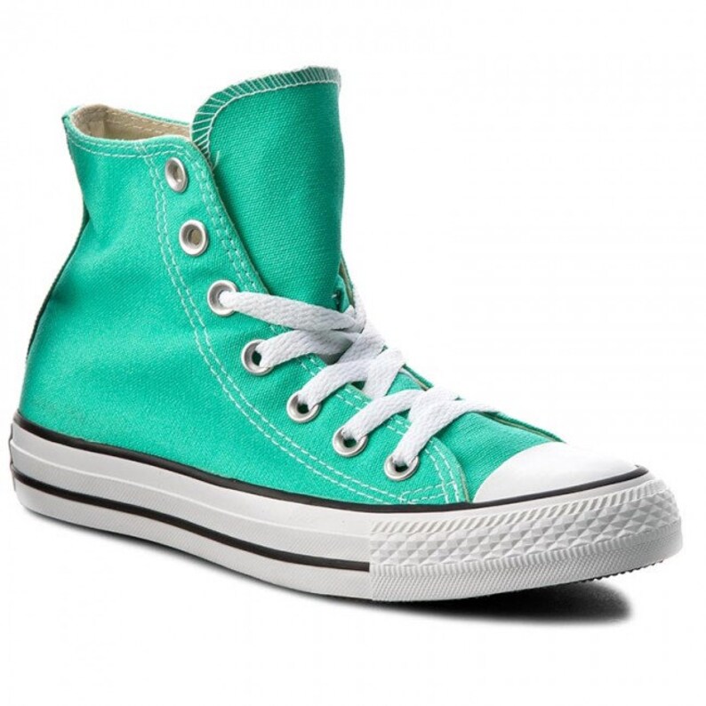 turquoise chuck taylors