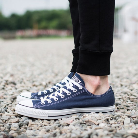 blue converse mens
