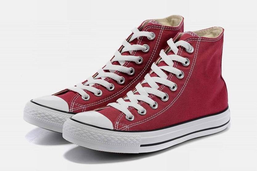 maroon high top chucks