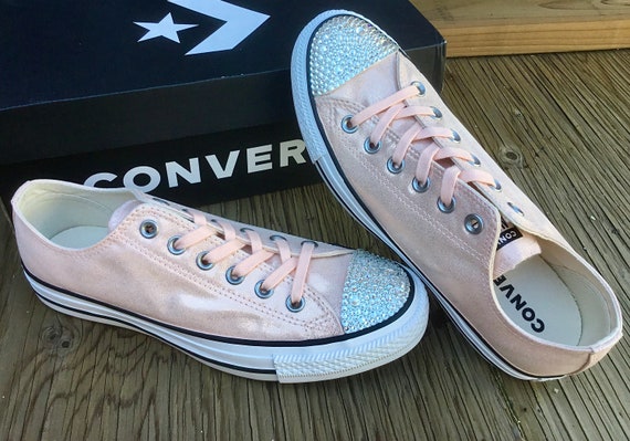blush glitter converse