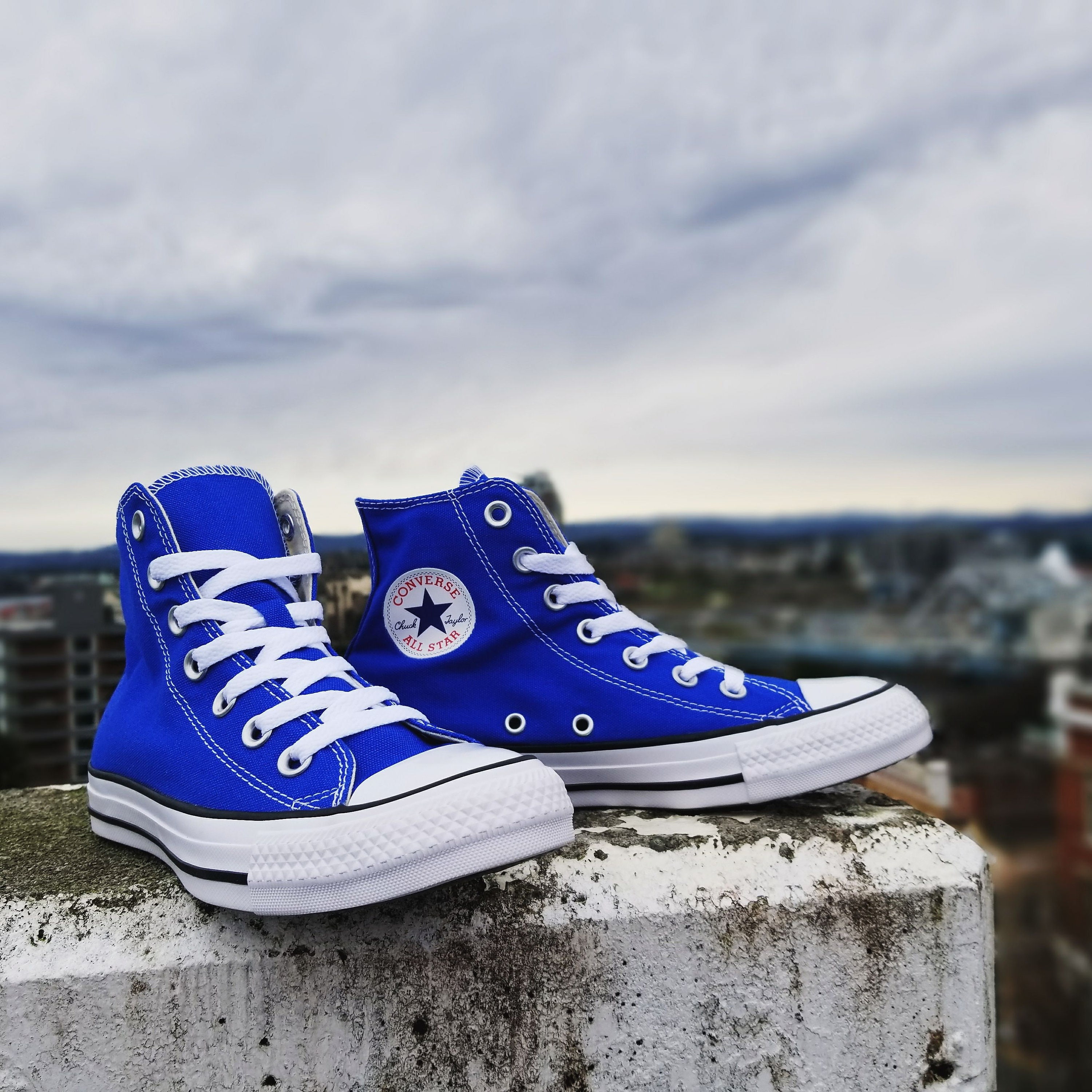blue satin converse