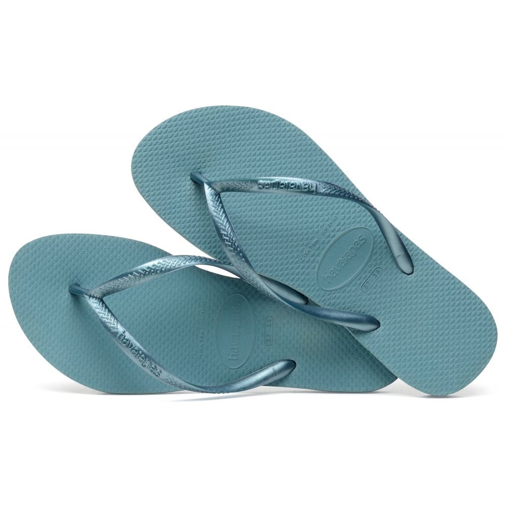 turquoise blue flip flops