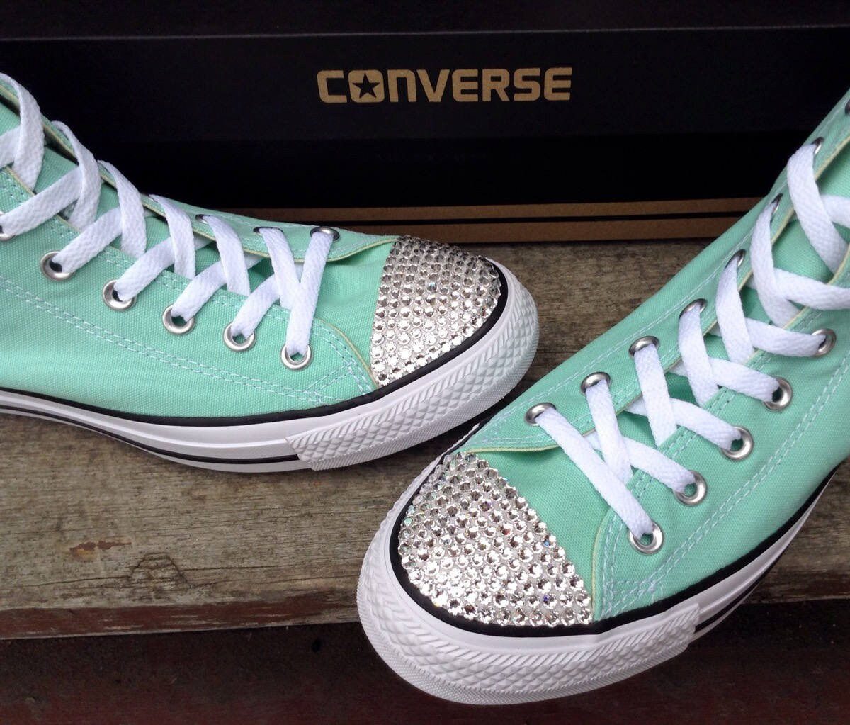 ocean mint high top converse