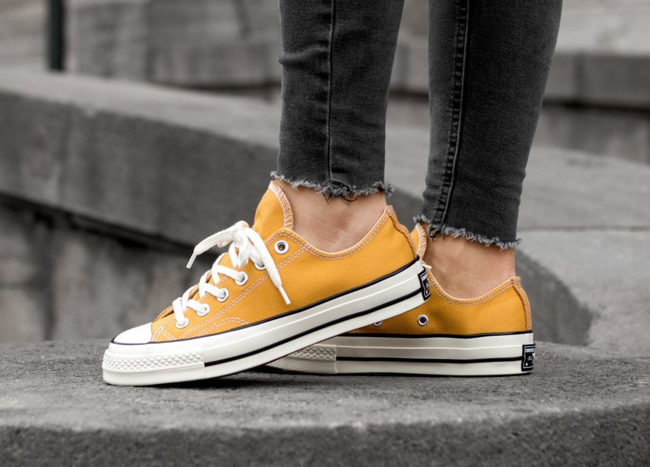 Yellow Gold Converse 70s Low Tops 
