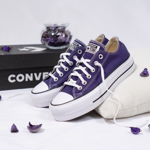 purple platform converse 