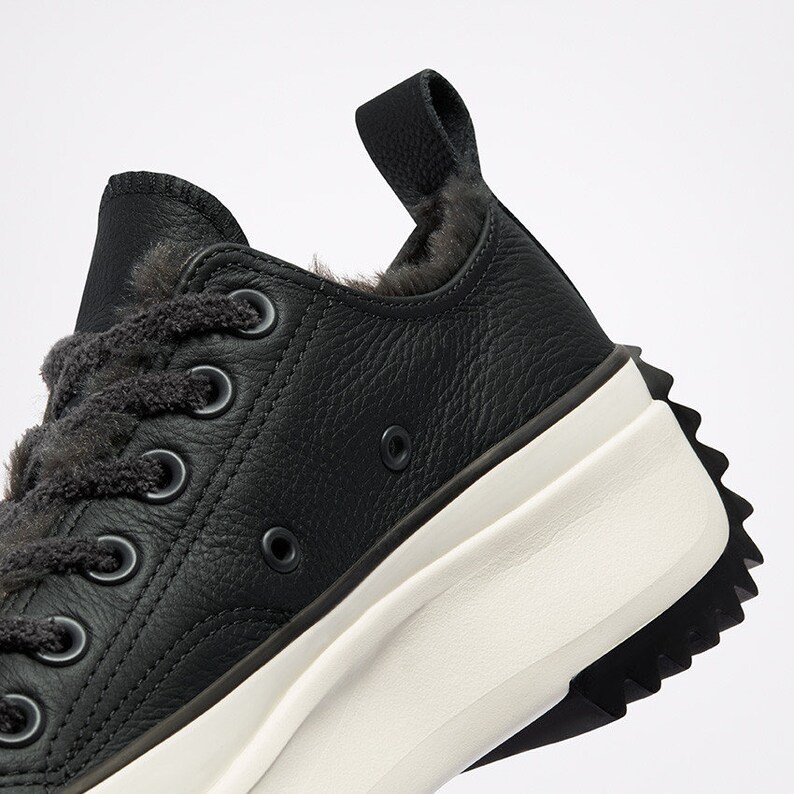 converse run star hike fur lined leather hi
