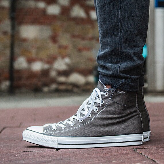 high grey converse