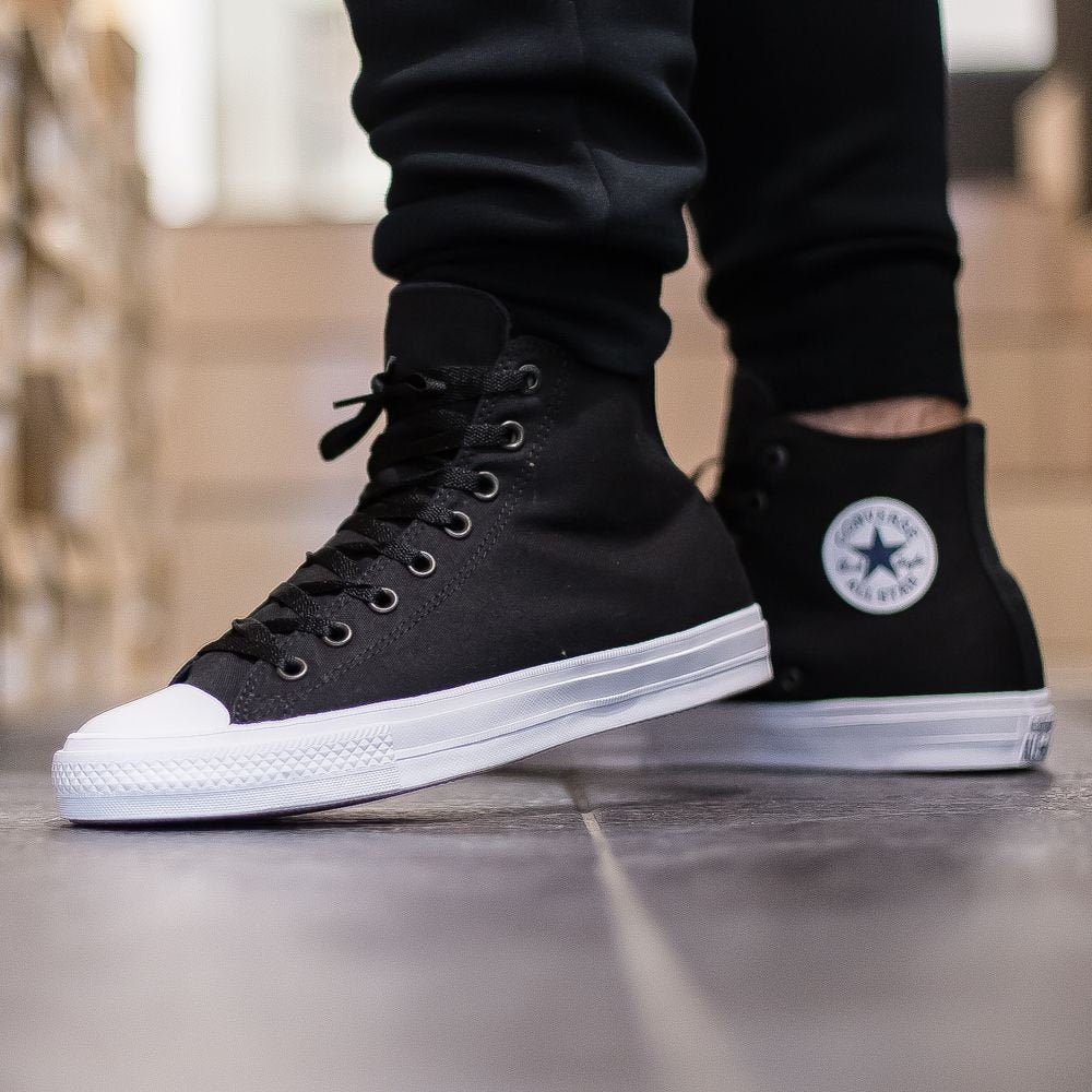 Black Converse Chuck II High Top Mono 