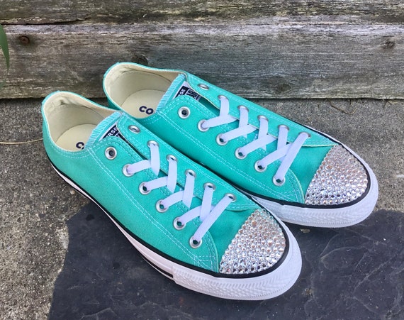 converse teal low top