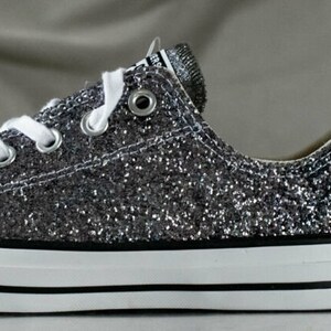 black glitter converse
