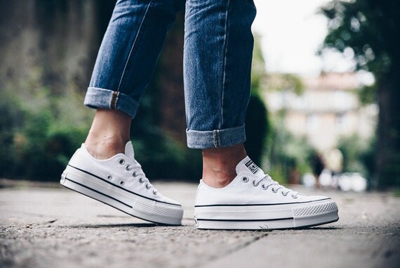 converse lift canvas platform sneakers