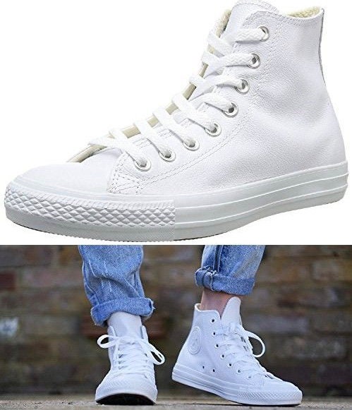 converse hi mono white