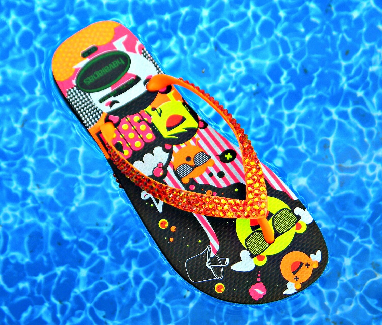 neon orange havaianas