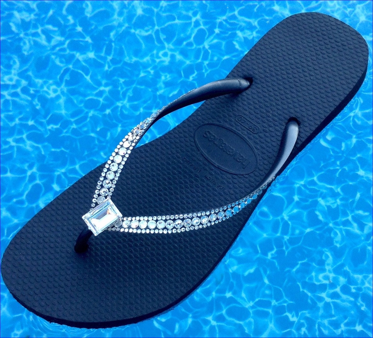 havaianas with bling