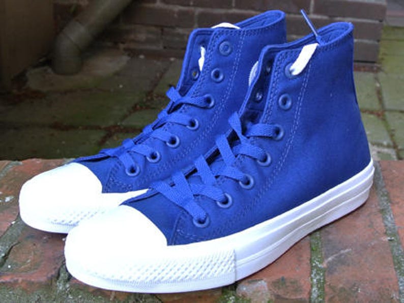 navy blue converse high tops men