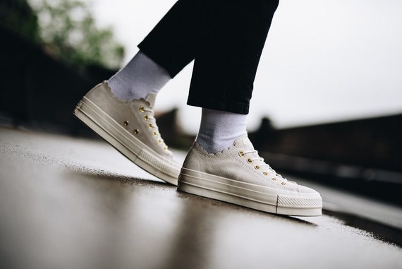 ivory leather converse