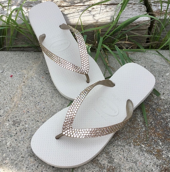 swarovski havaianas flip flops