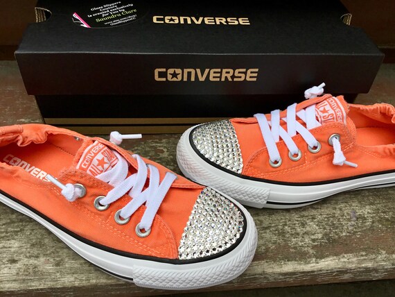 red orange converse