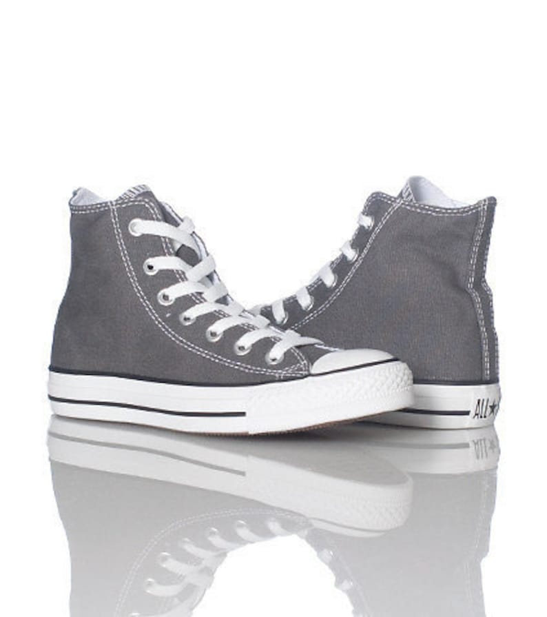 converse grey high cut
