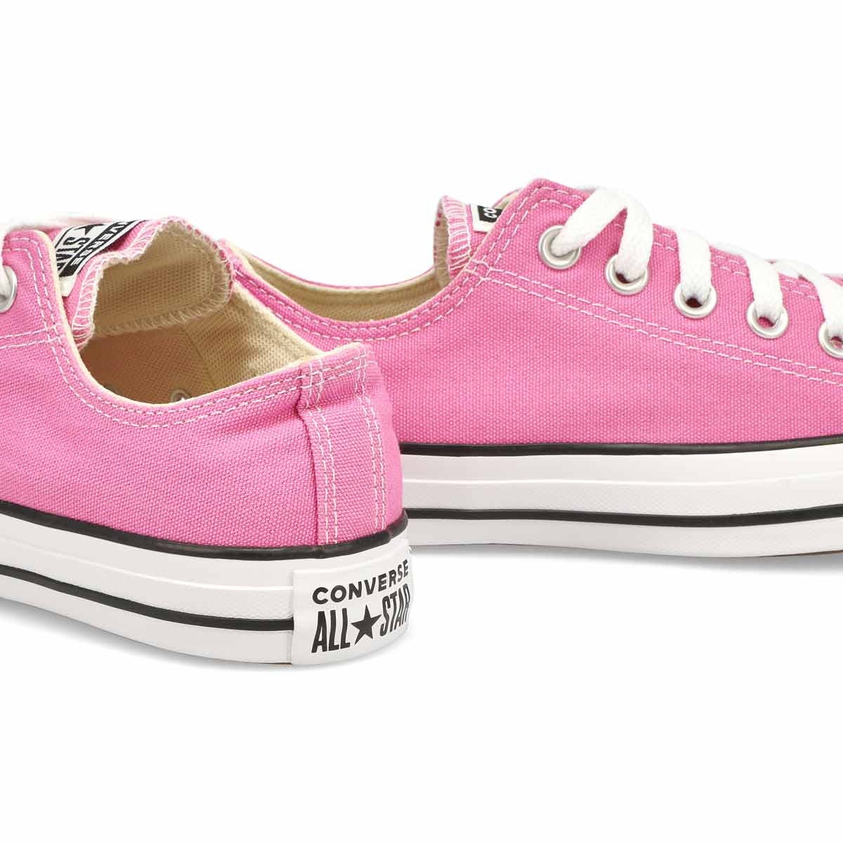 Pink Converse Low Top Flamingo Rose Bubblegum Bride Custom Canvas