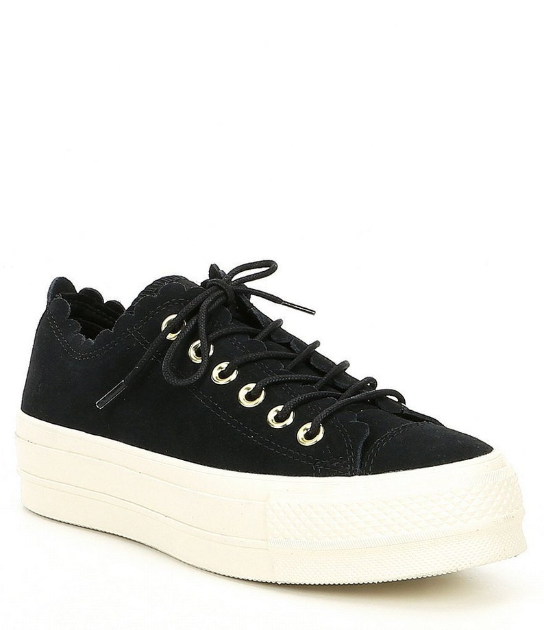 low black converse platform