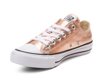 rose gold chucks low