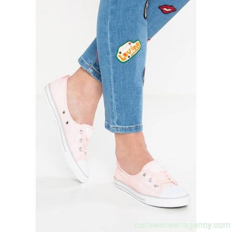 pink converse ballet flats