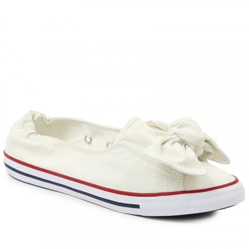 converse slip on with bow
