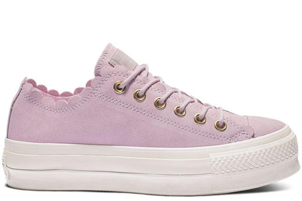Converse all star low leather pale mauve blush clearance gold