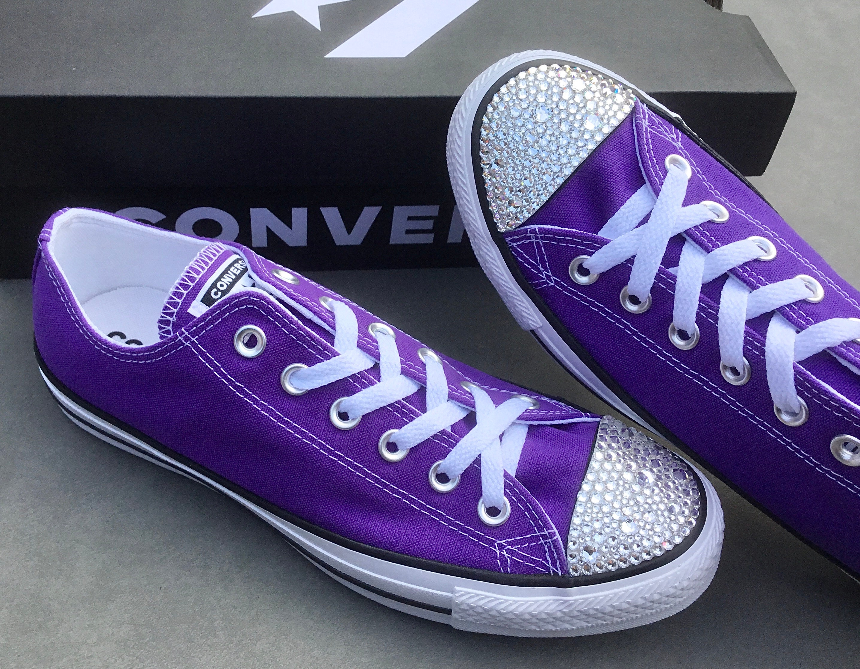 Electric Purple Converse Low Top Grape 