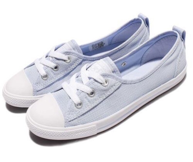 converse ballet pumps blue
