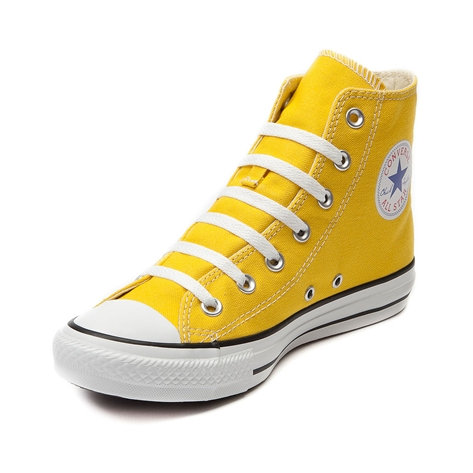 converse yellow hightops