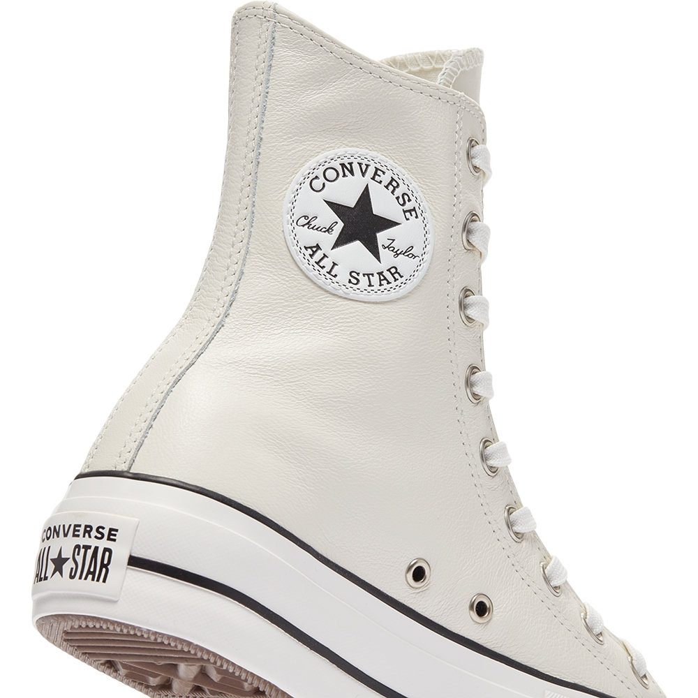 Converse White X High Top Boot Leather Platform Wedge Lift Etsy