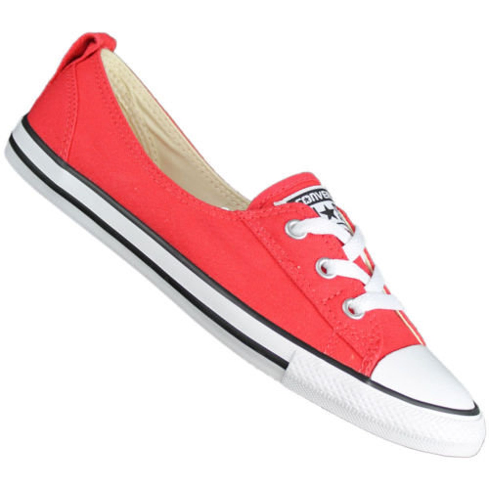 converse ballet flats red