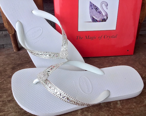 sparkle flip flops for wedding