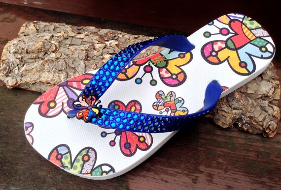 butterfly flip flops