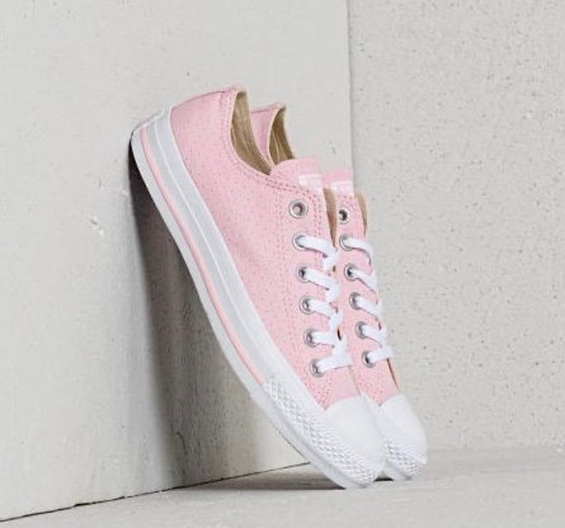 Baby Pink Converse Low Top Cherry Blossom Blush Rose w/ Etsy