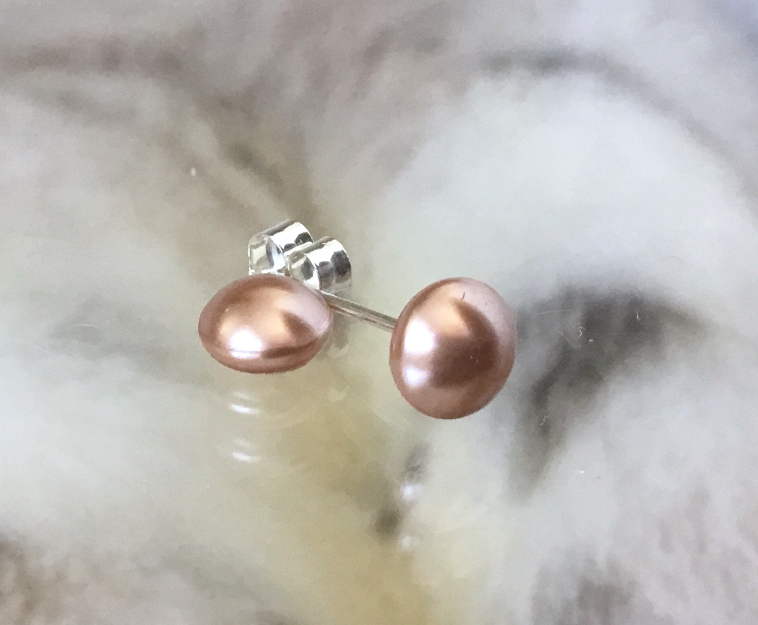 Discover 227+ rose gold pearl earrings best