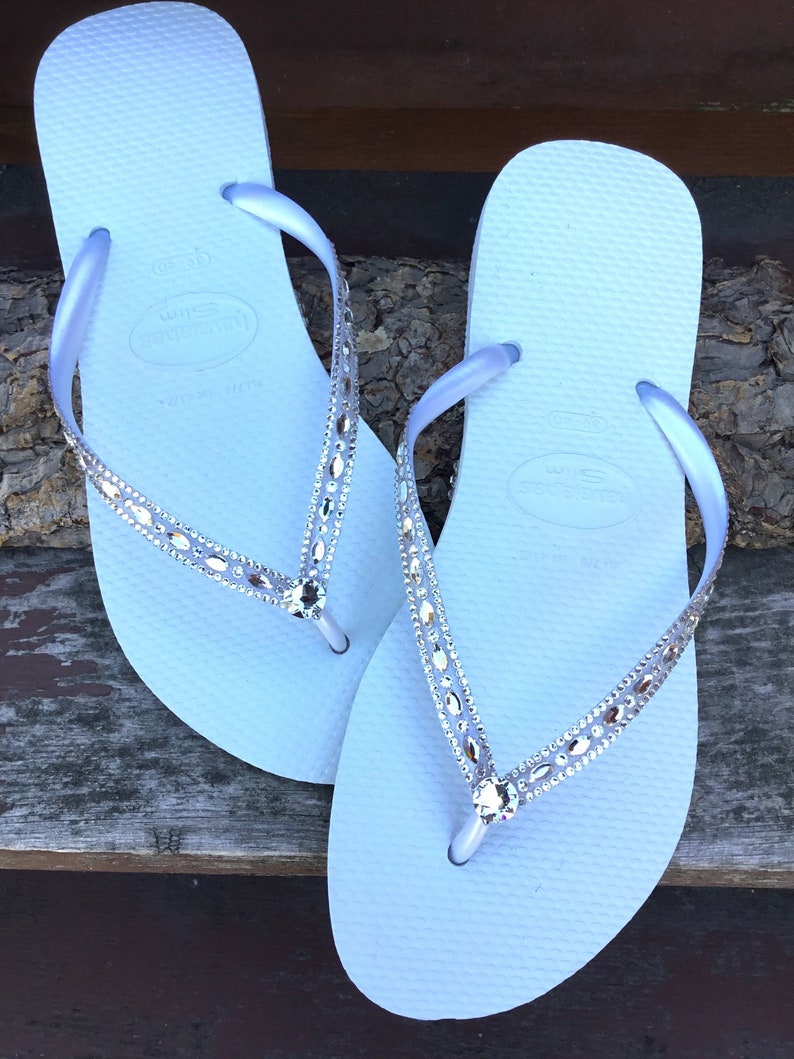 white colour flip flops