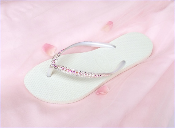 blush pink flip flops