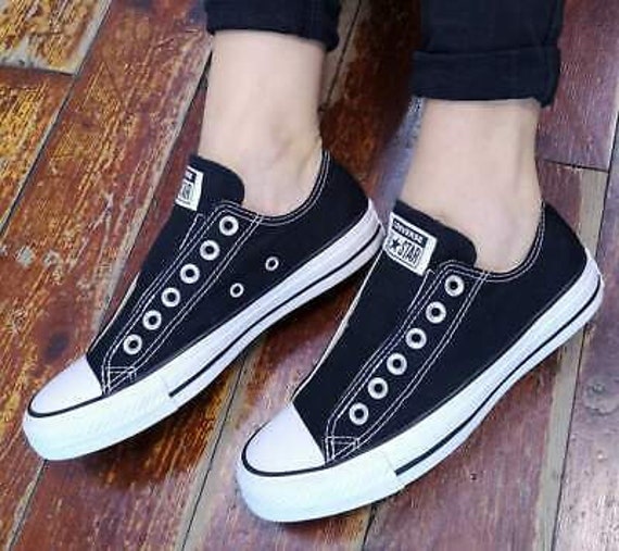 black converse slip on womens