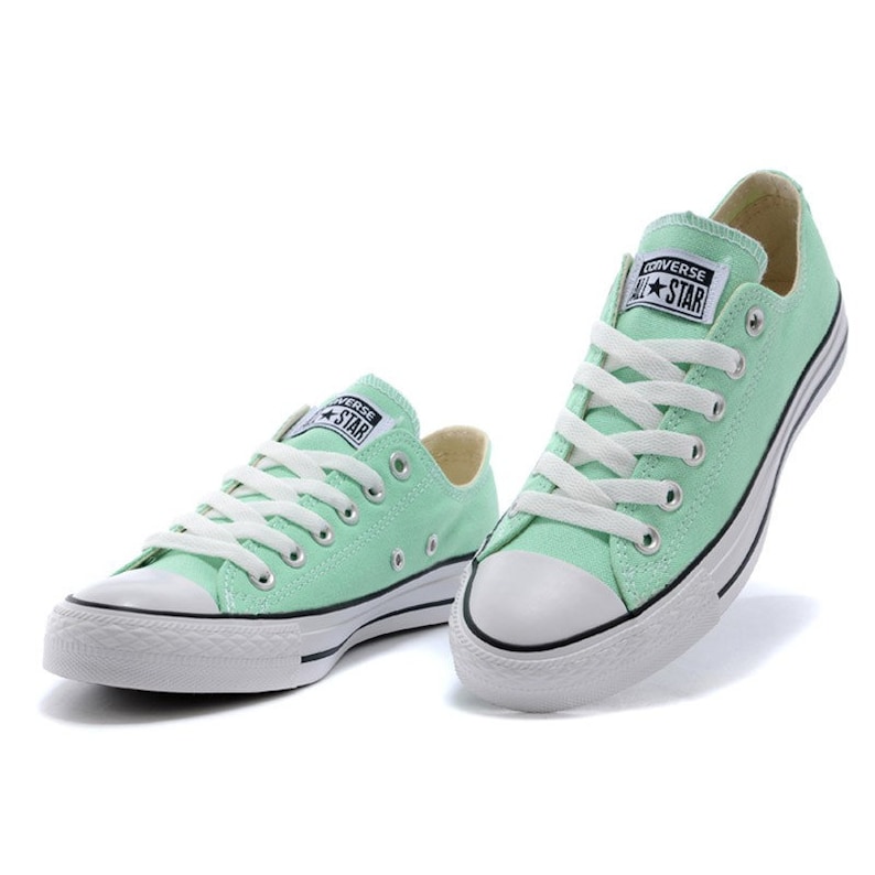 mint green converse platform